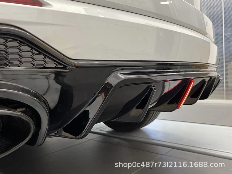 For Audi Q3 modified RSQ3 rear lip tail throat double outlet tail lip exhaust 2019-2023 sports special SUV