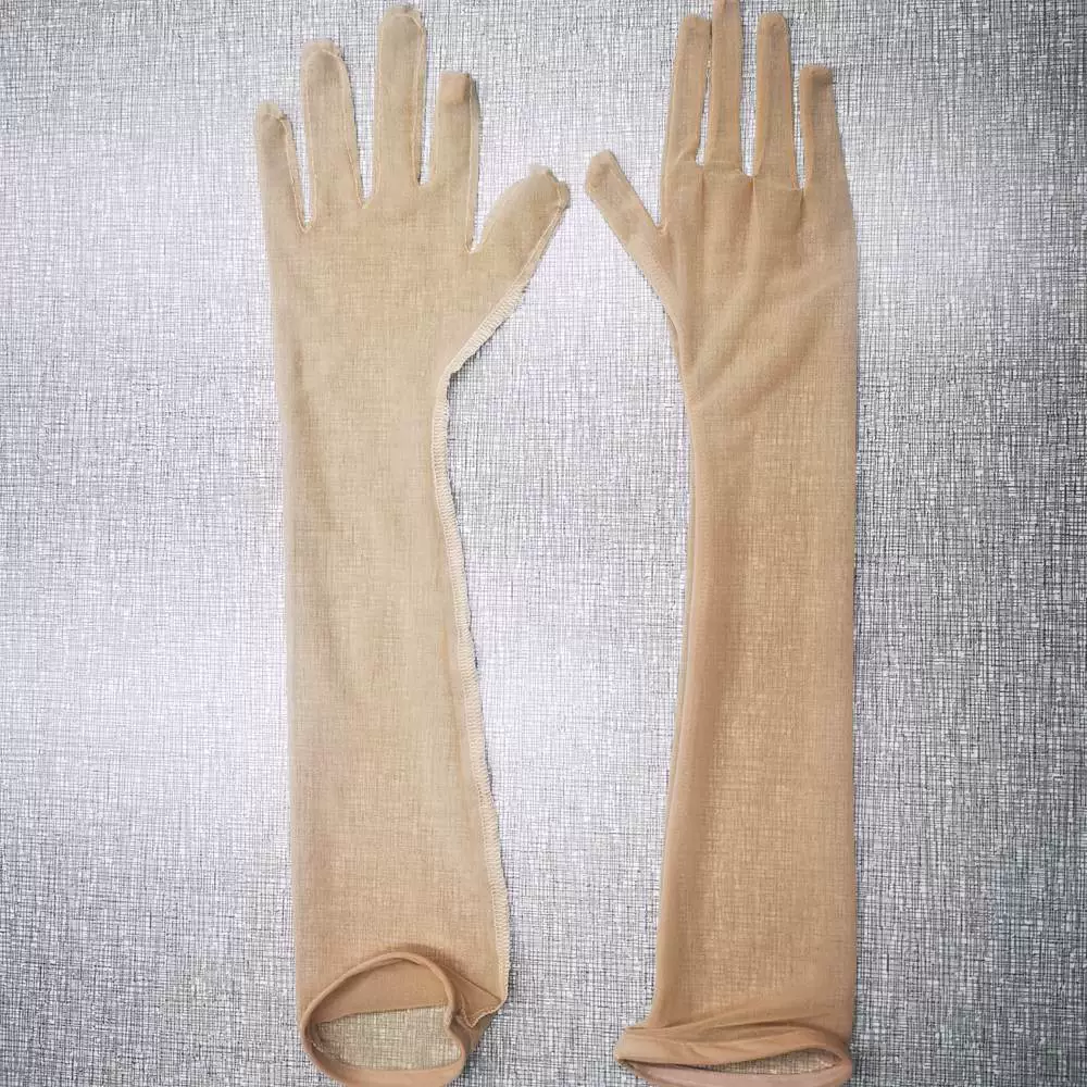 Очаровательные модные прозрачные сетчатые солнцезащитные длинные перчатки S06, сексуальные длинные перчатки для модификации рук, длинные перчатки для выступления на сцене