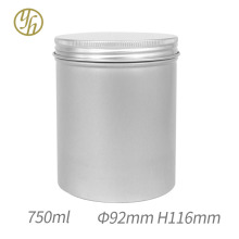 750ml铝盒92*116mm牙口螺纹铝盒茶叶粉末膏体金属铝罐批发金属罐