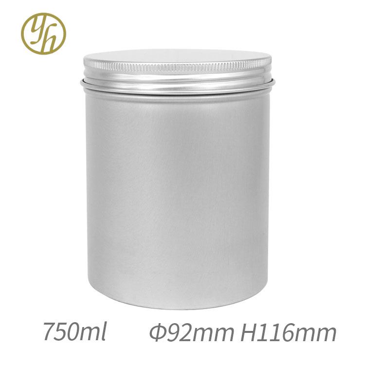 750ml铝盒92*116mm牙口螺纹铝盒茶叶粉末膏体金属铝罐批发金属罐