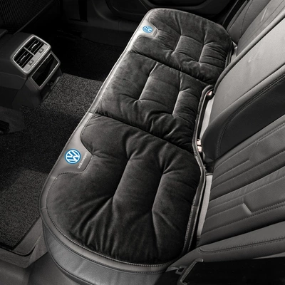 Seat cushion, seat cover, Suitable for Volkswagen Car Seat - flannel-premium-black-volkswagen-rear-row-1-piece