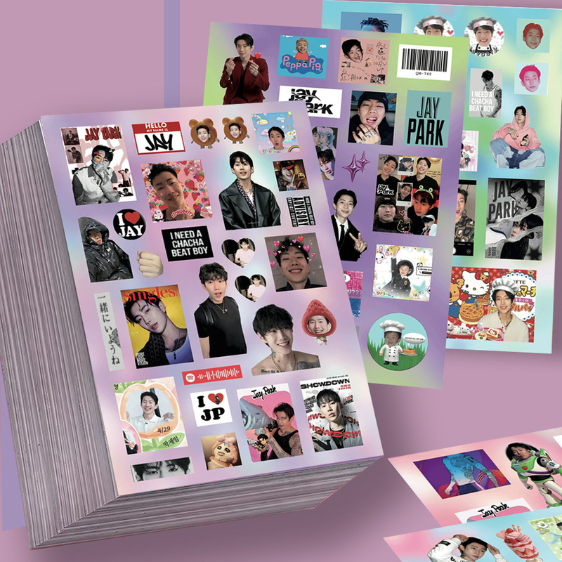 8 pieces of Park Jae-beom die-cut stickers, stage-style, high aesthetic appeal, celebrity merchandise, waterproof stickers 8 pieces of Park Jae-beom die-cut stickers, stage-style, high aesthetic appeal, celebrity merchandise, waterproof stickers