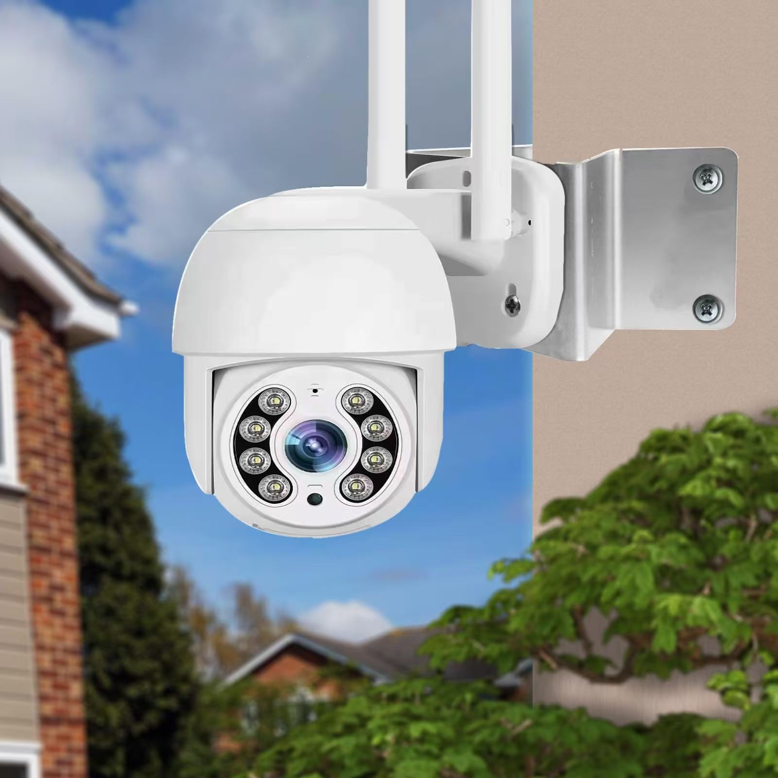 Stainless Steel Surveillance Bracket Wall Corner Mount Ball Camera Bracket CCTV Camera Bracket Cross-border Export