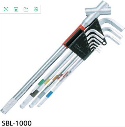 日本WISE若穂 SBL-1000扳手套装SBL1000圆头内六角板手套装