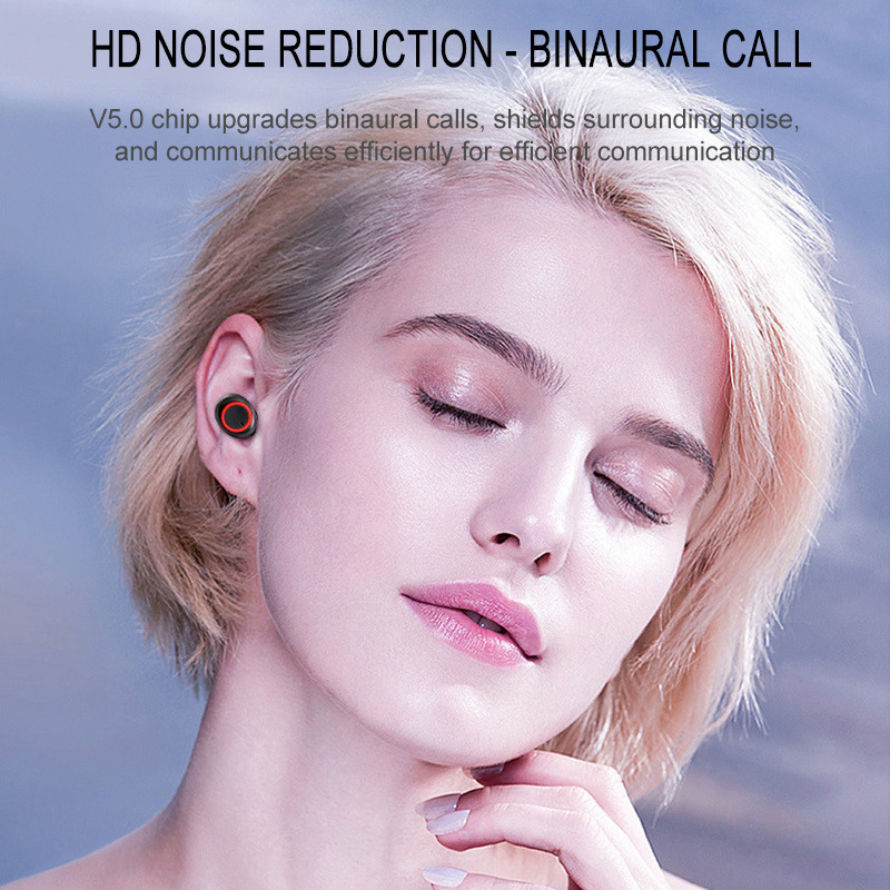Wireless Binaural Bluetooth Headset | TWS Power Display Touch Earbuds.