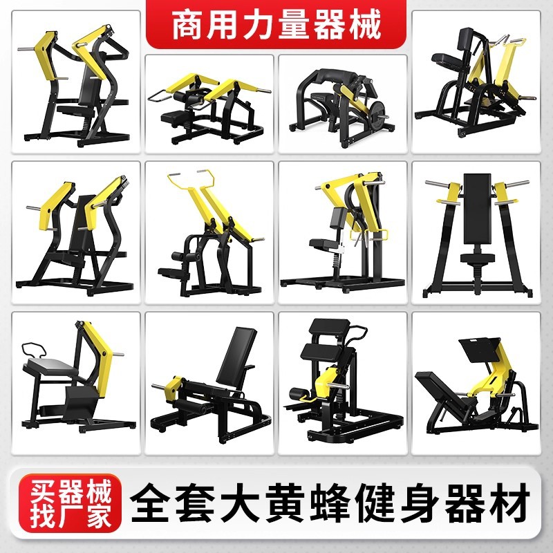 Equipo de ejercicios de abeja sentado empujando pecho empujando hombros alta posición pull-down máquina de remo pull-back dispositivo de entrenamiento de dos cabezas