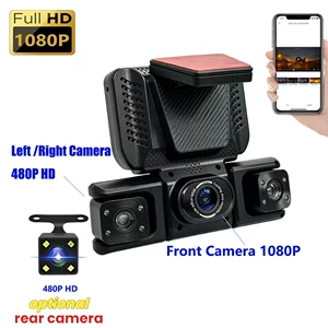 Yeni 360 dərəcə panoramik dörd yollu videoregistrator: WiFi, gecə görmə, parkinq monitorinqi