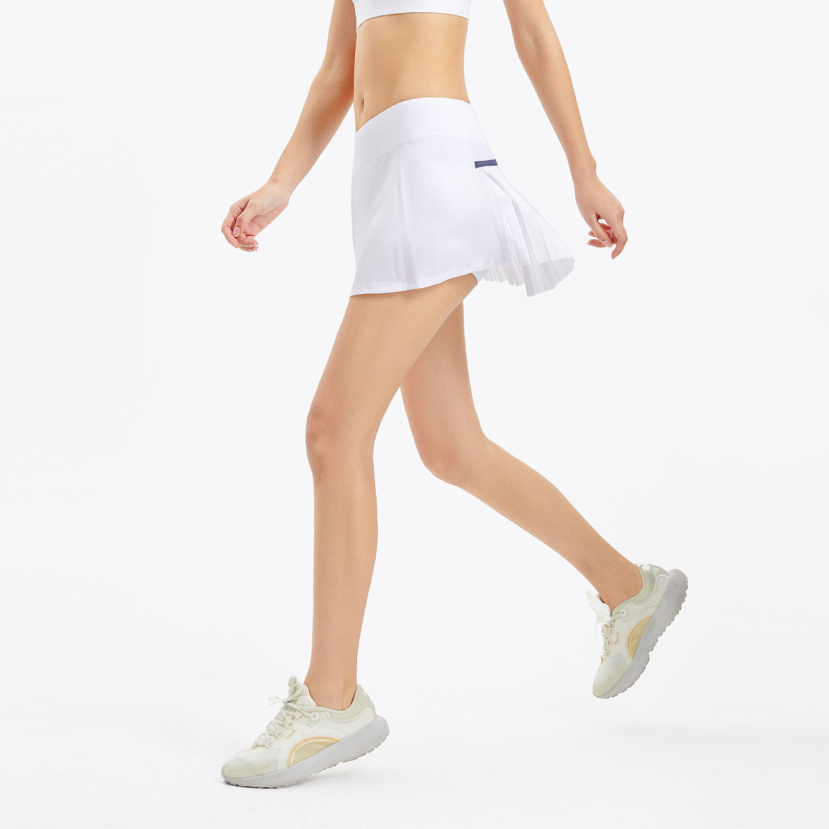 Inf Sports Tennis culottes para mujer Falda falda de fitness al aire libre antiiluminación de dos piezas Falda plisada para correr transpirable de secado rápido