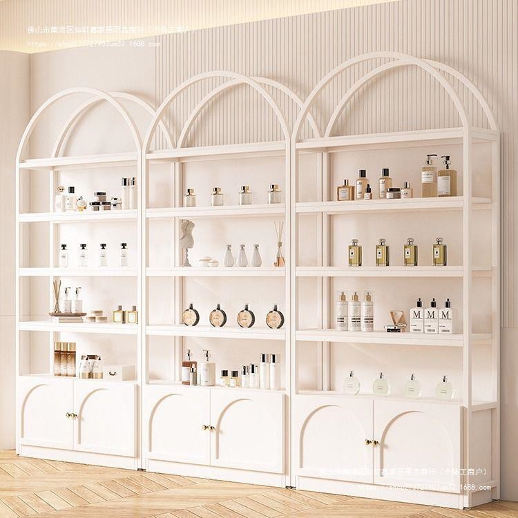 化妆护肤品产品展示柜美容院宠物店美甲陈列货架多层置物架子样品