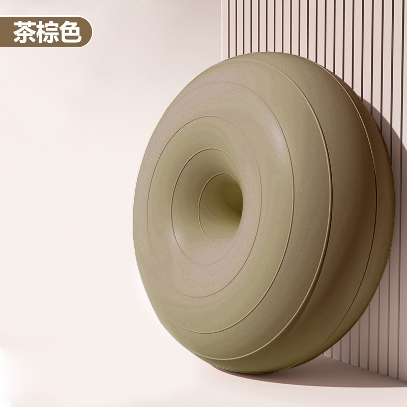 Pelota de yoga de pilates donut bola de manzana engrosada a prueba de explosiones ejercicio fitness recuperación posparto equilibrio estable hemisferio