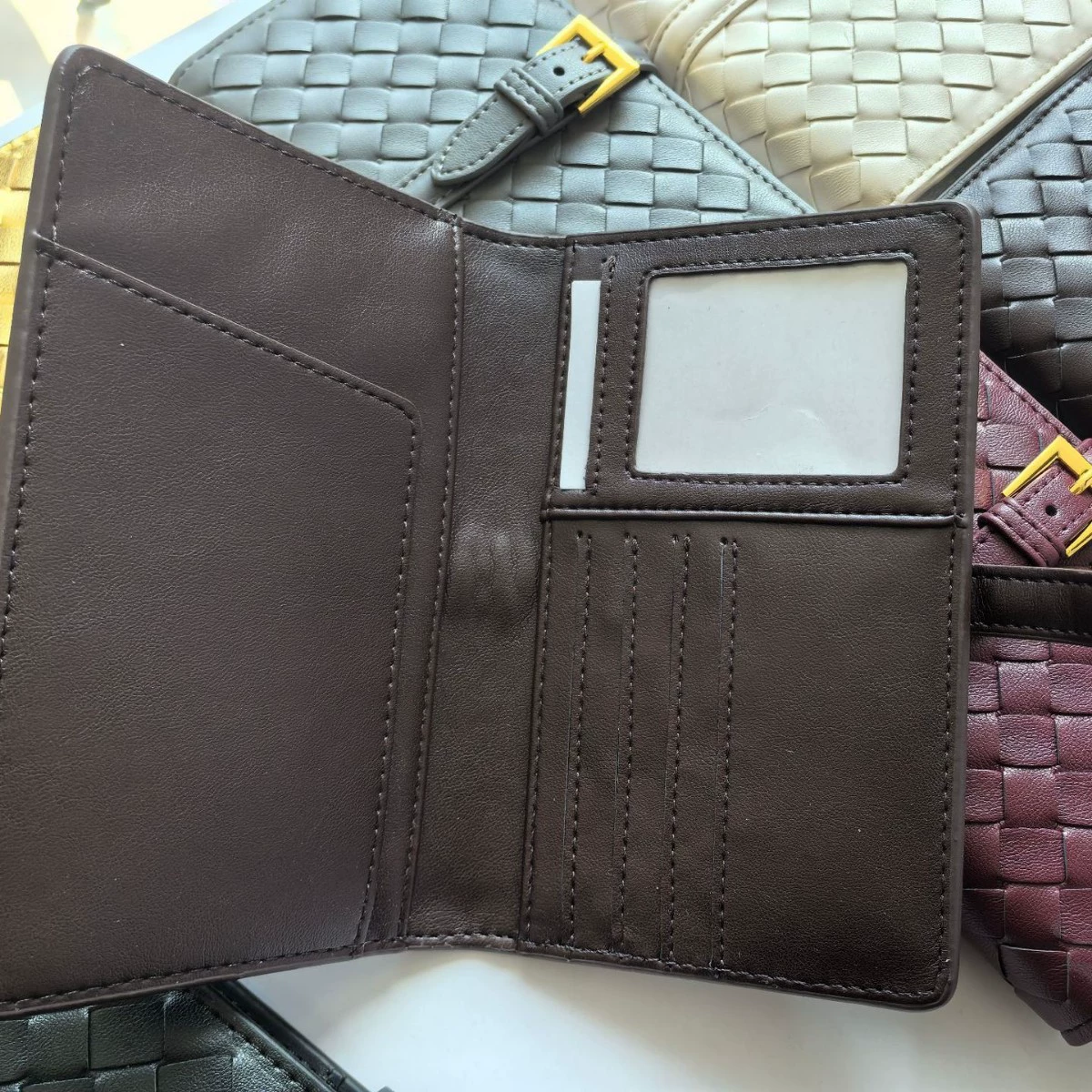 Passport bag, woven capacious card holder, wallet