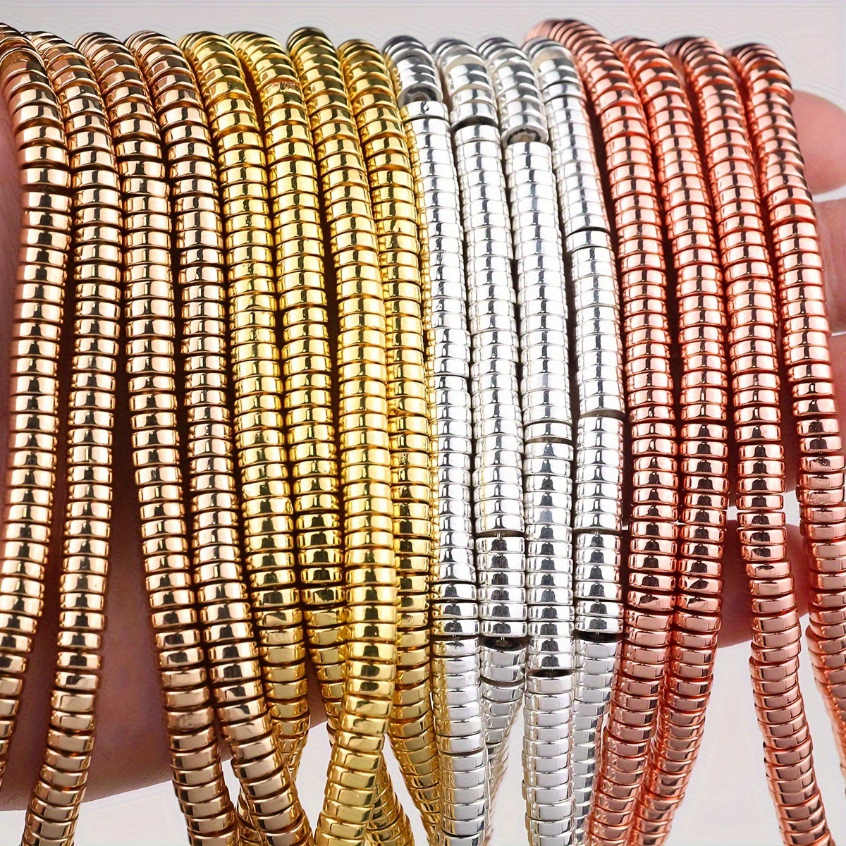 Натуральный гематит, разноцветные плоские круглые бусины-разделители 3/4/