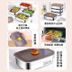 316 Stainless Steel Preservation Box Food Grade Sealed Lid Rectangular Picnic Portable Box Refrigerator Oven Freezer Box