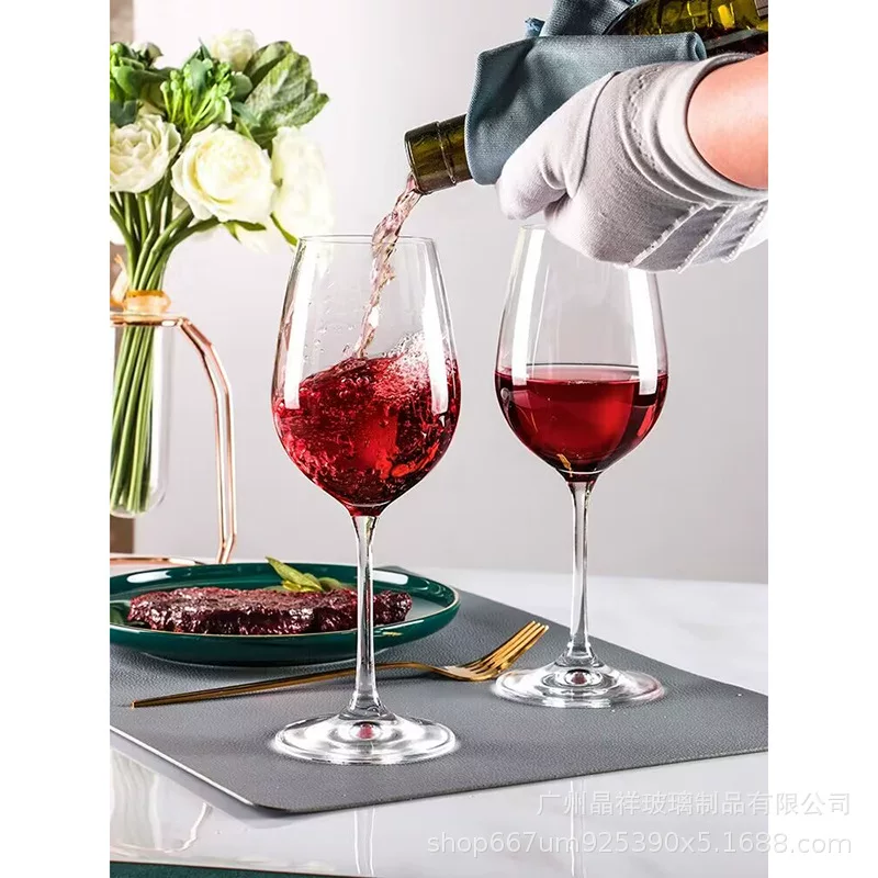 Artificial wineglass, big crystal wine set