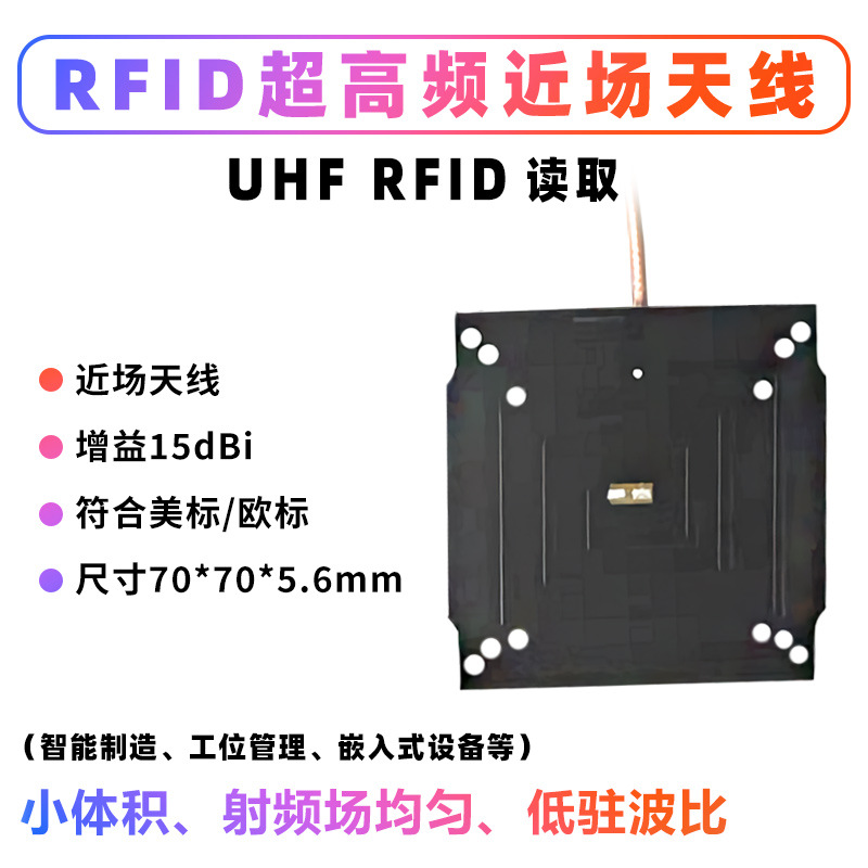 物料盘点数据采集场景开发模块15DBI商场超市进出库RFID近场天线