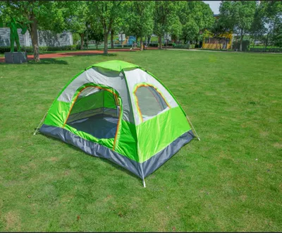 Avtomobil dam çadırları – Outdoor Overnight Hiking Equipment - large-3-4-people-210210130cm-luxury-rice-green-single-tent