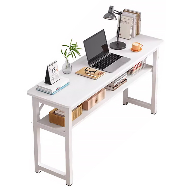 Escritorio de doble escritorio simple estudio dormitorio casero estilo de crema mesa de maquillaje de chicas escritorio de computadora rectangular
