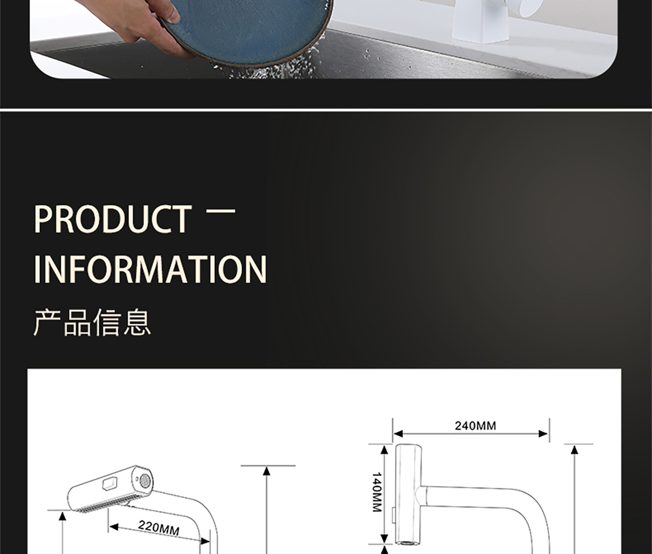 Stainless steel pull-out universal faucet, sink, balcony telescopic household kitchen hot and cold faucet undefined