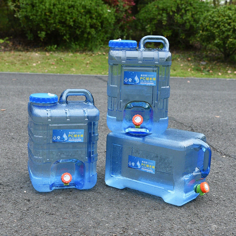 Ведро большой емкости ведро на открытом воздухе пищевой класс с краном на кухне бытовой автомобиль для хранения воды портативный питьевой минеральный источник