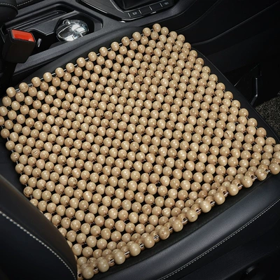 Seat cushion, seat cover Summer Car Seat Cushion, Backrest Ventilation - handmade-maple-wood-square-mat-warm-beige