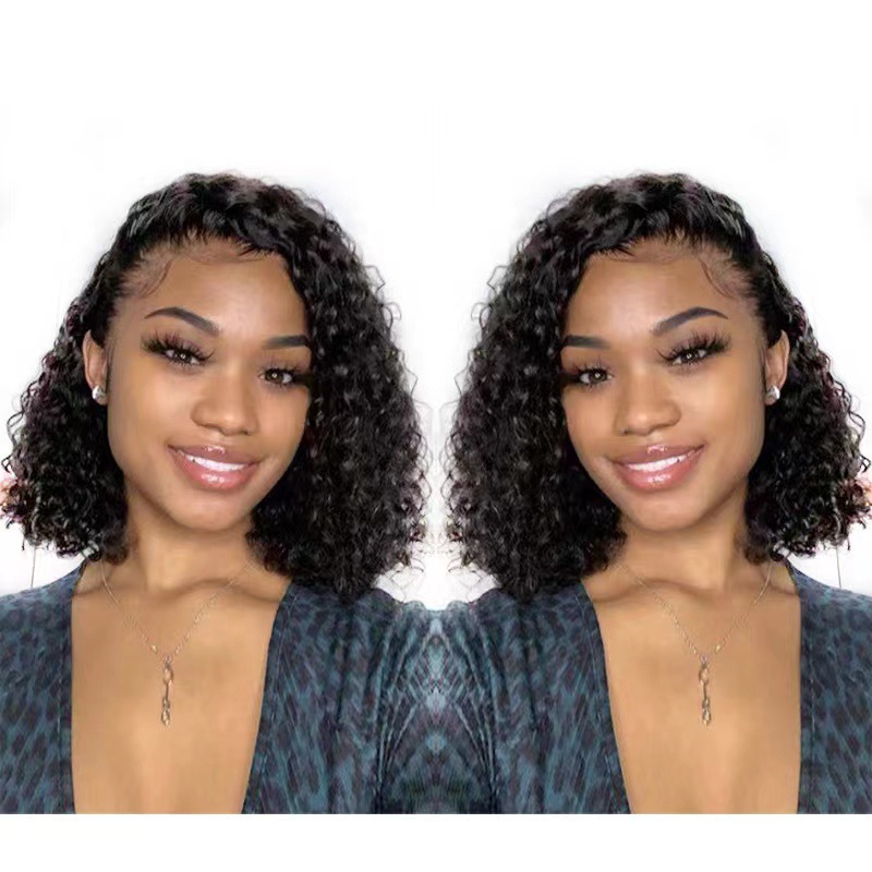 Aliexpress nueva pelucca de cabello para damas maíz caldo fibra química pequeña pelucina corta de alta temperatura fibra química pelucina cubierta de cabello