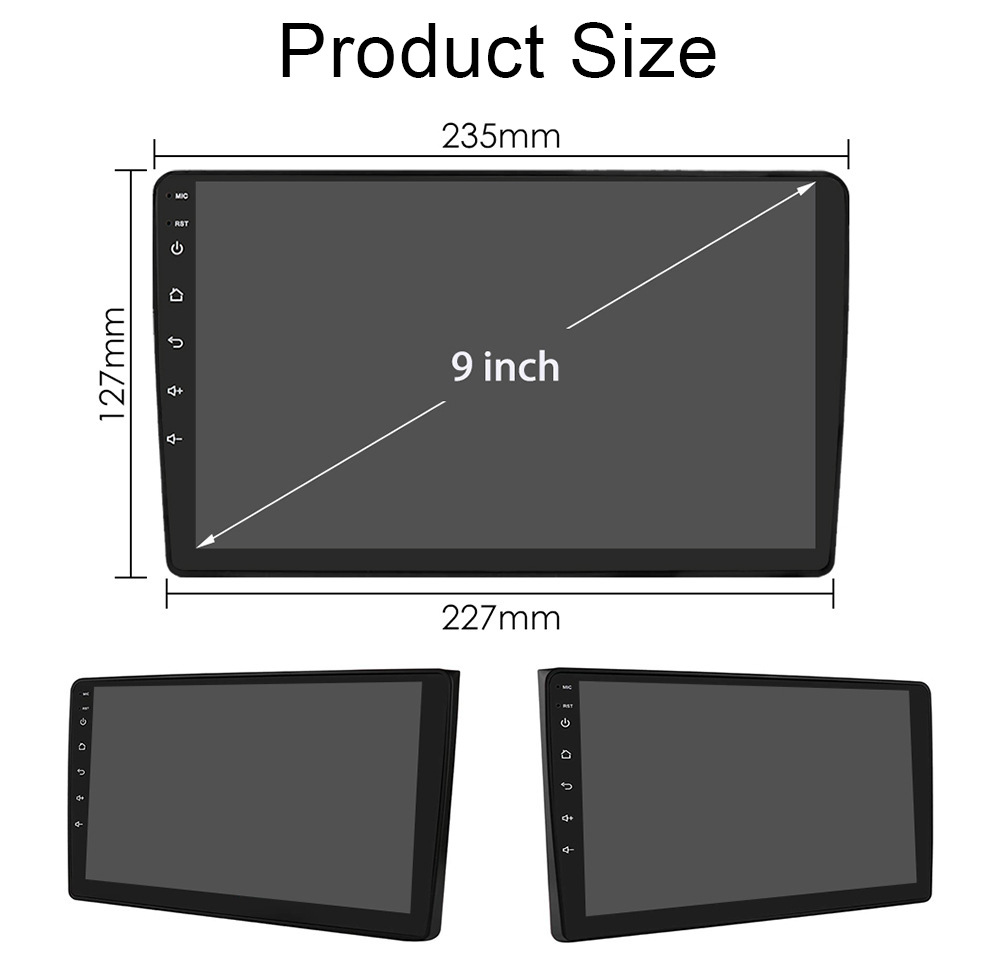 9 inch is suitable for 00-09 Audi A4 Android large screen radio player WiFi car navigation all-in-one machine