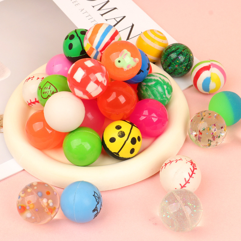 No.27 浮遊弾性ボール ガシャポンマシン ピンボール 子供のおもちゃ 固体混合ゴムバウンスボール 発光ジャンプ|undefined