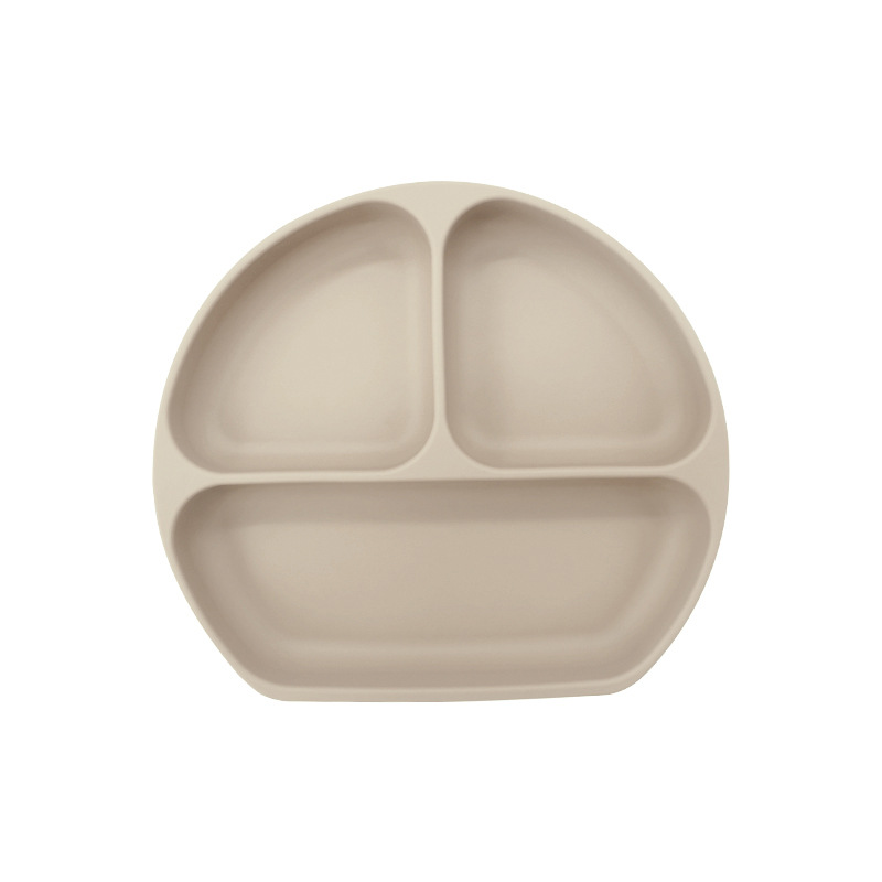Plato de silicona sonriente para bebés Plato de alimentación infantil Plato de alimentación infantil Plato de alimentación con ventura