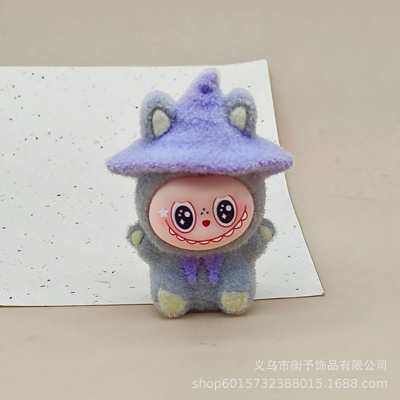 植绒魔术帽布布羊萌粒摆件卡通可爱桌面装饰品潮玩公仔创意小挂件|undefined