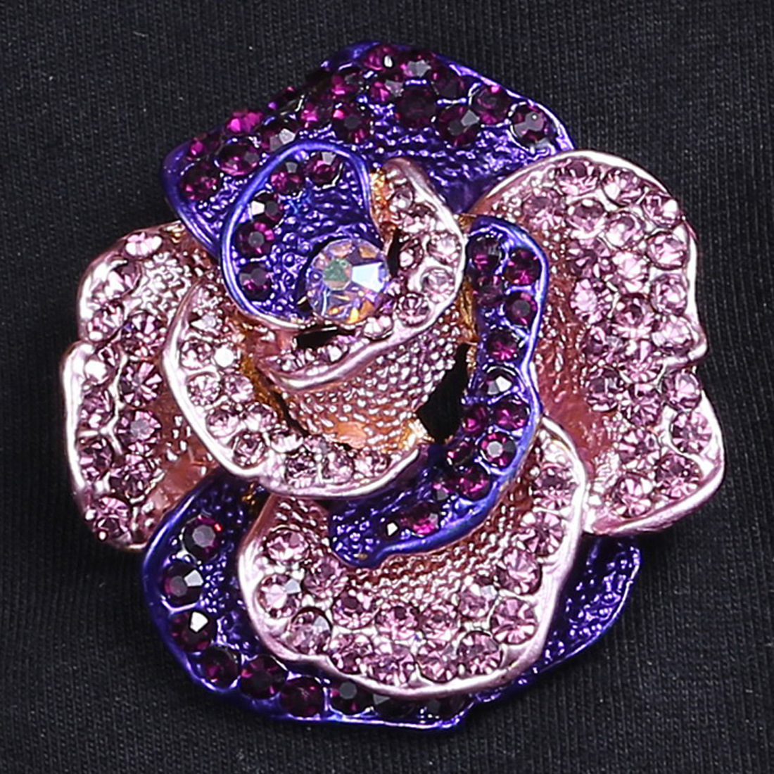 Lady Flower Alloy Inlay Rhinestones Unisex Brooches display picture 6