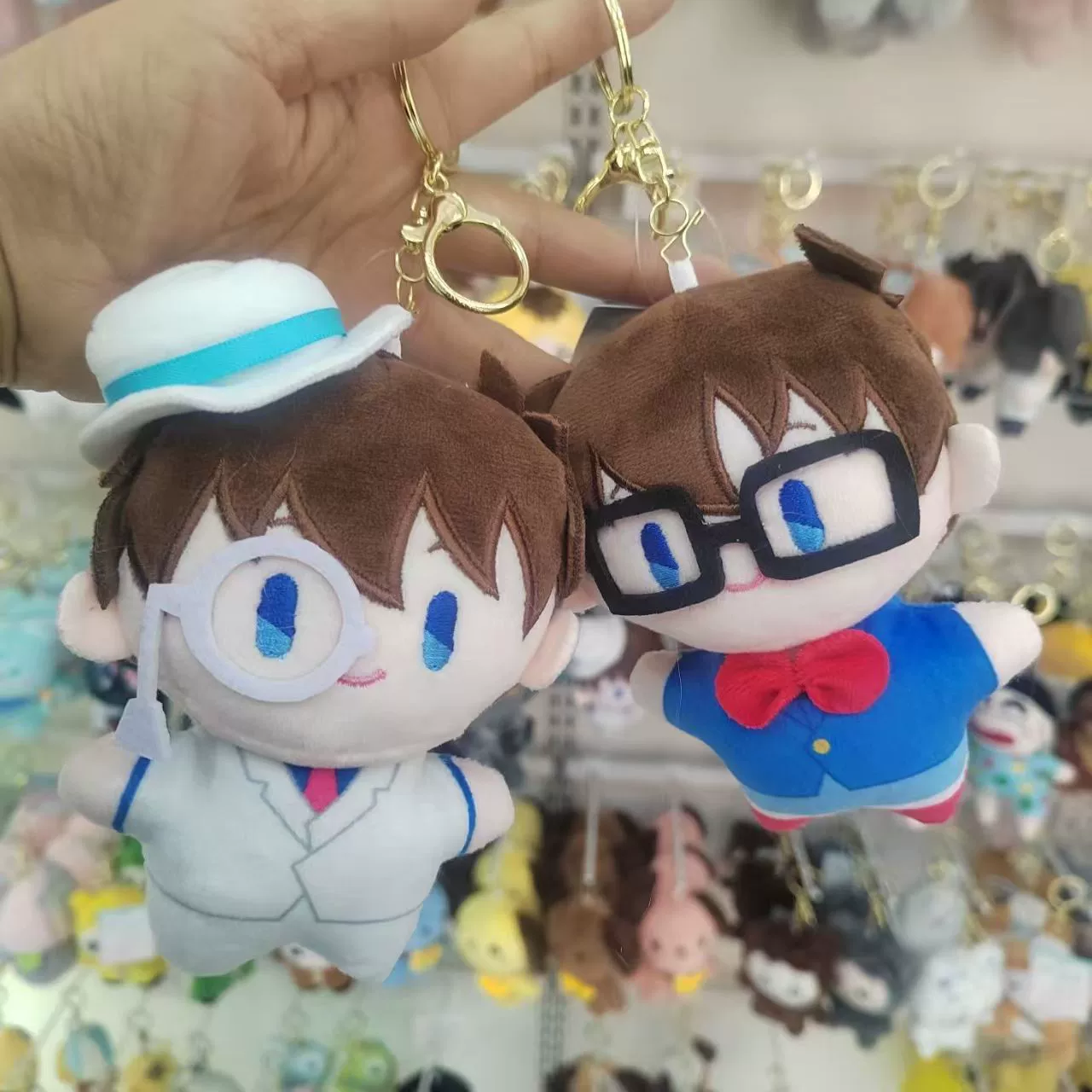 Плюшевый брелок-игрушка в виде персонажа японского аниме Конана, версия Q, мягкая игрушка, брелок для сумки, мультяшный дизайн