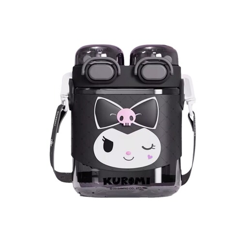 Sanrio Hello Kitty Mi Mi Children's Water Cup Women's New 2024 Double Drinking Portable Student Cup with Straw