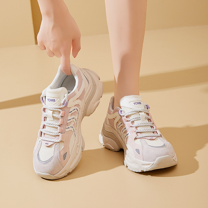 Thick-soled Torre Shoes Women's 2024 Autumn New Arrival All-match Height-increasing muffin Explosions Fashionable Casual sneaker