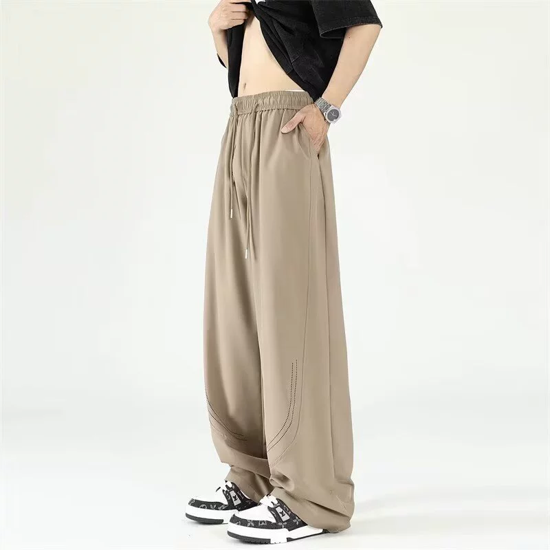 Summer thin trousers, loose straight fit