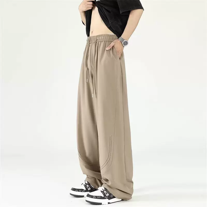 Summer thin trousers, loose straight fit