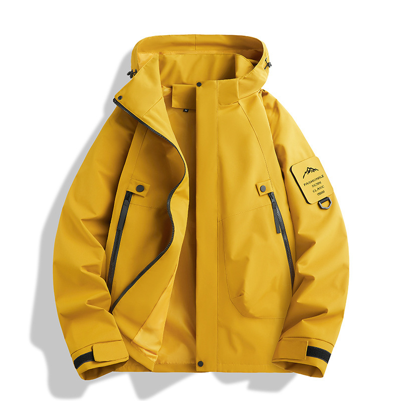冲锋衣定制男三合一羽绒内胆冬季防水外套女户外登山滑雪服印logo|undefined