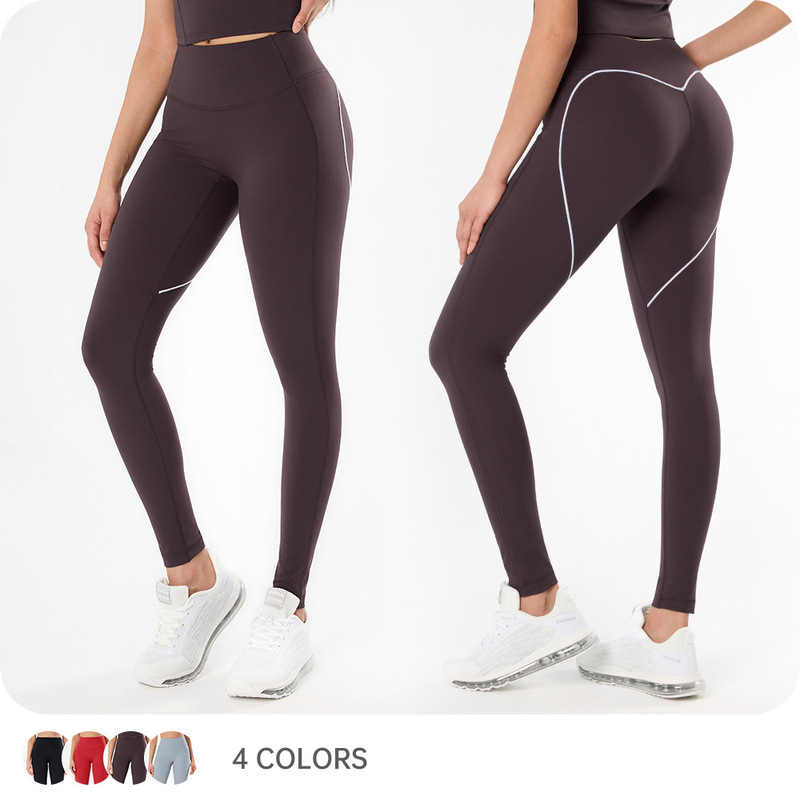 European and American Style Yoga Pants for Women, High-Waisted, Butt-Lifting, Tight-Fitting Leggings for Outdoor Wear, Sports, Running, and Fitness Yg-1030 European and American Style Yoga Pants for Women, High-Waisted, Butt-Lifting, Tight-Fitting Leggings for Outdoor Wear, Sports, Running, and Fitness Yg-1030