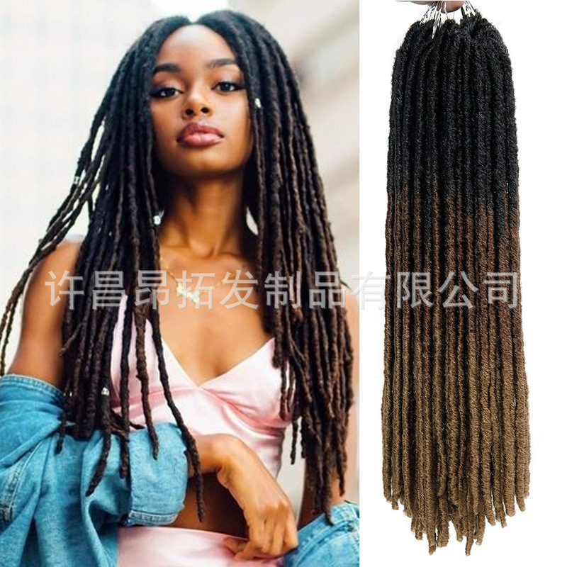Chemical Fiber Dirty Braid Wig Straight Gypsy 24 Straight Liberty goddess Fa