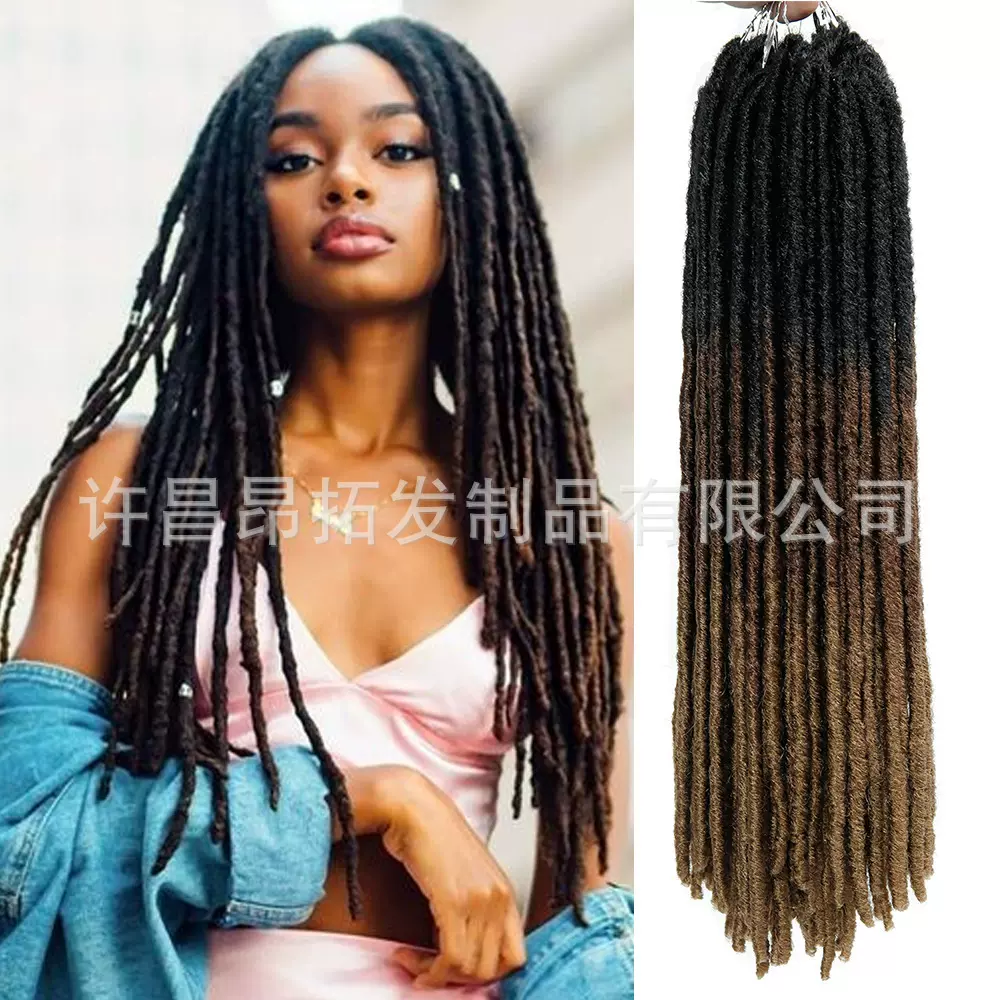 化纤脏辫假发 直款吉普赛 24根 直筒自由女神Straight goddess Fa