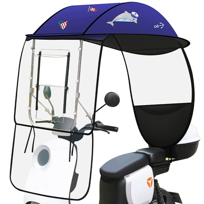Elektromobil üçün ön şüşə çətiri (günlük): Motorcycle Battery Vehicle Canopy, Quick-Release
