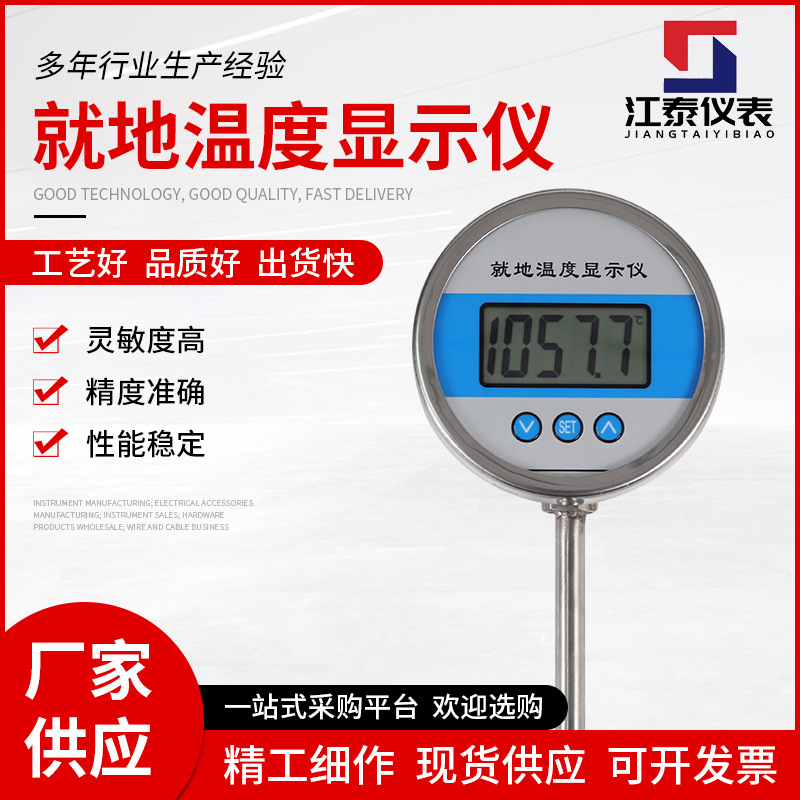 就地温度显示仪 数字数显温度计 高精度就地温度计防爆温度显示仪