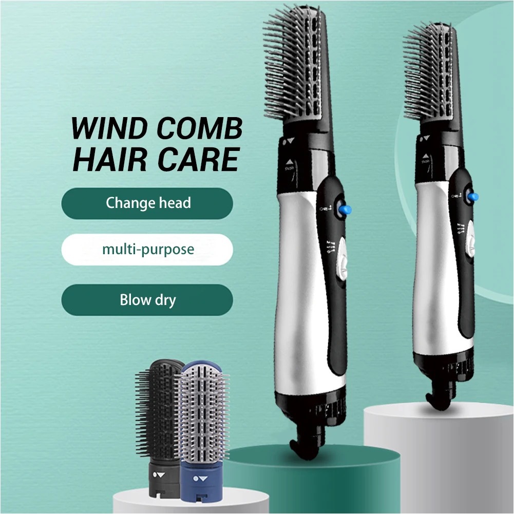 Big New Terahertz Health Negative Ion Little God Blows Portable Small Blue Light Hair Dryer Comb_voghion.com