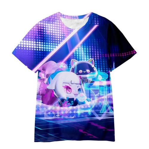 Cartoon Game Eggman Party T-shirt 3D Printing Summer Adult Children's Clothes Casual Short Sleeve Round Neck T-Shirt