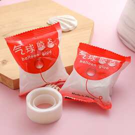 气球点胶圆点双面无痕婚庆结婚用品派对布置房间装饰透明铝膜材质