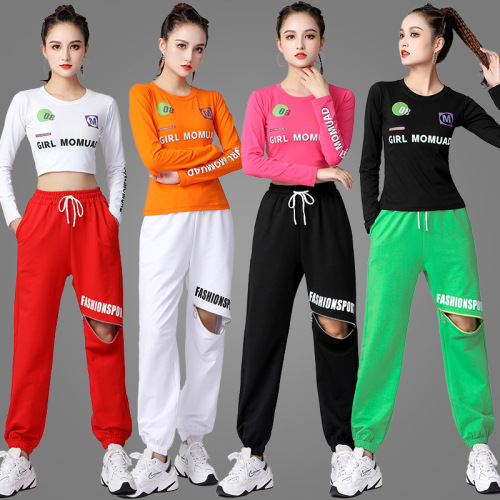 Stop production MoMuDe square dance sports suit for women, autumn new long-sleeved dance clothing aerobics dance