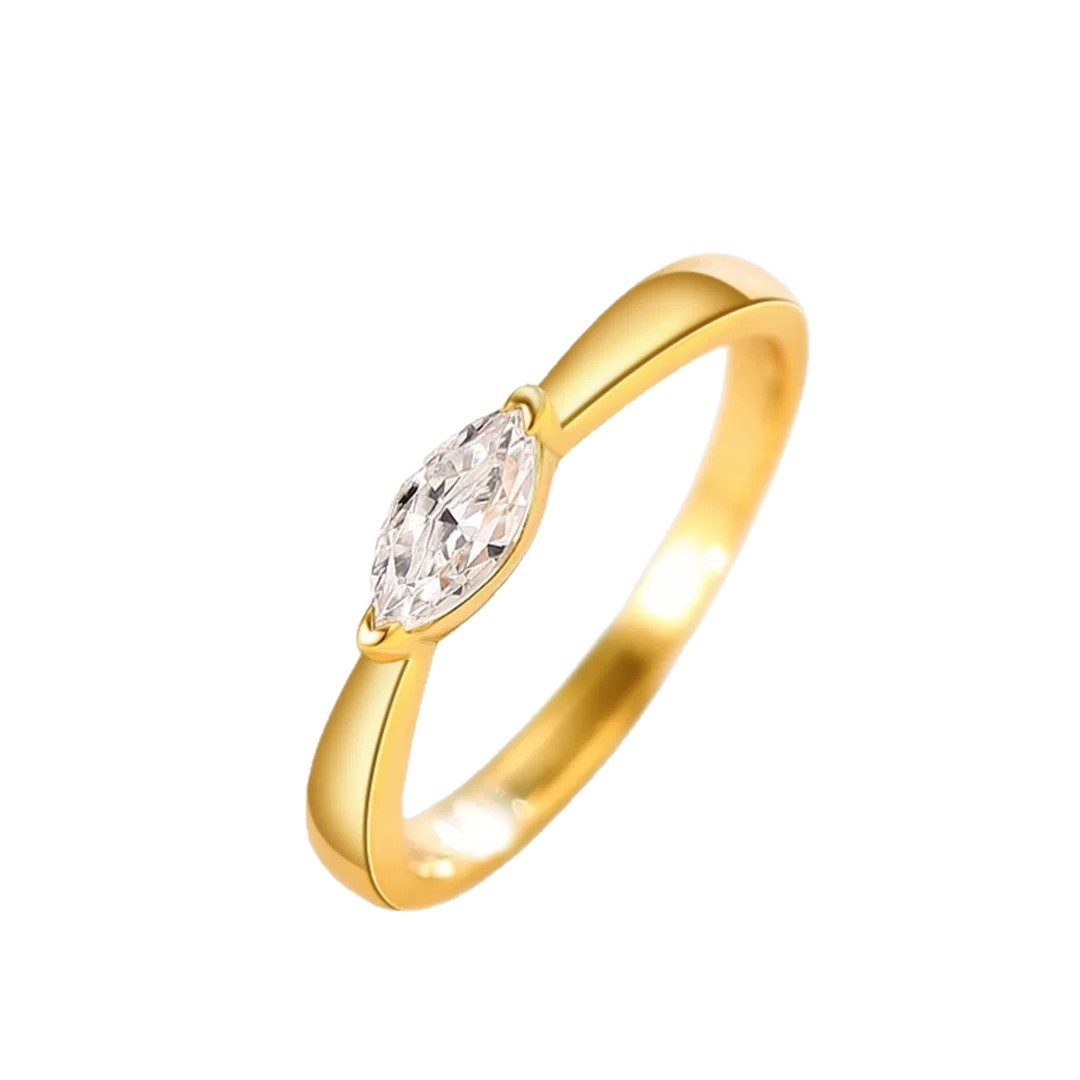 Vintage Angel Eye Ruby Ring With Marquise Diamond For Women_voghion.com