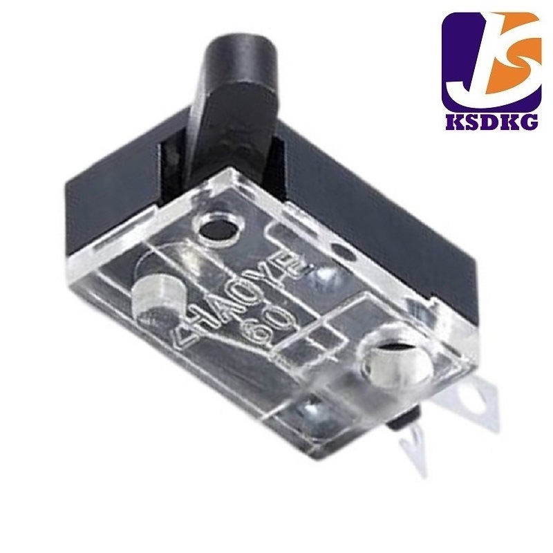 透明壳常开复位开关 常开复位微动开关 厂批检测开关卧式2脚