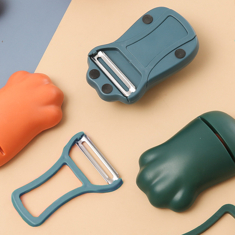 2 - en - 1 afilador de garras de gato de piedra creativo de corte multifuncional afilador de cuchillos base antideslizante gadget de cocina