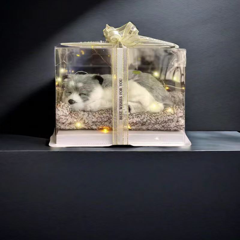 Regalos de Día de San Valentín, novia, novia, regalo de cumpleaños, muñecas de simulación de animales llamarán gatos.