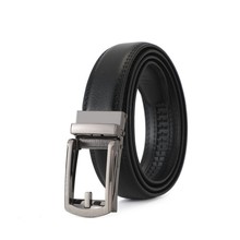 新款外贸热销男士真皮带二层牛皮商务假针扣时尚高档腰带厂家直销